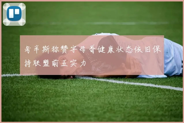 考辛斯称赞字母哥健康状态依旧保持联盟前五实力